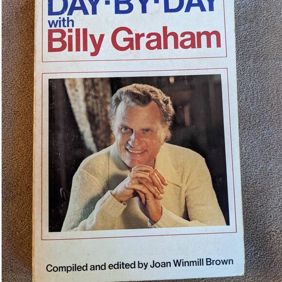 1976 Day By Day With Billy Graham 365 Daily Meditations Christian Devotional - Picture 2 of 11